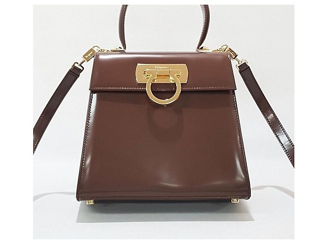 Salvatore Ferragamo Borsa Kelly con manico iconico - vista 2