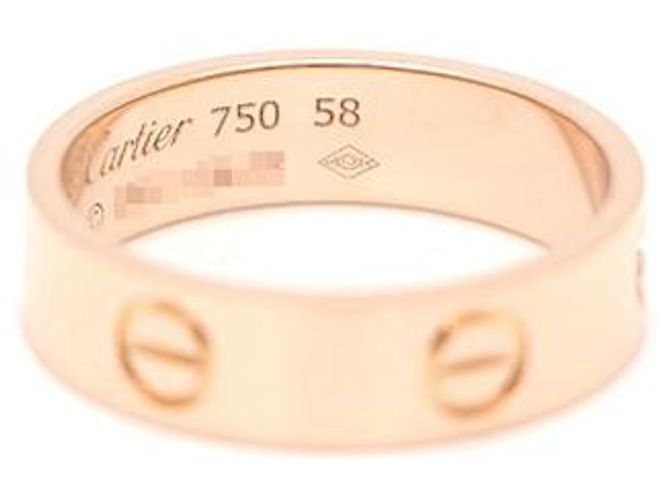 Cartier Anello Love Small in Oro Rosa - vista 4