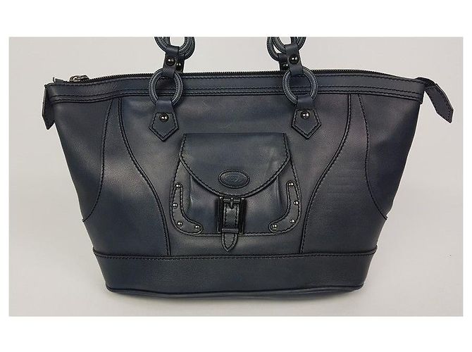 Tod's Bolso tote de cuero Azul - vista 2
