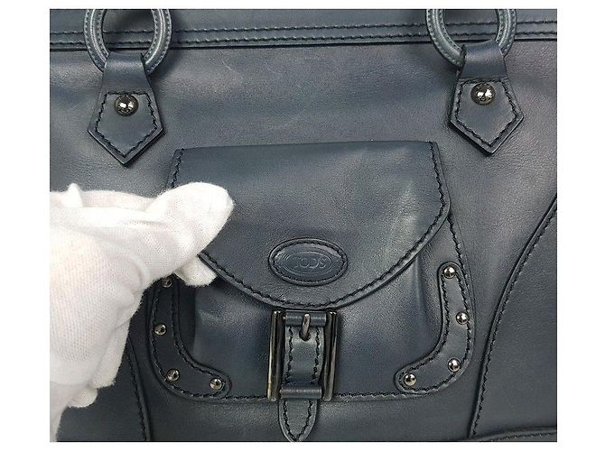 Tod's Bolso tote de cuero Azul - vista 4