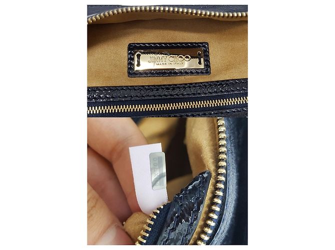 Jimmy Choo Borsa a tracolla smaltata Nero - vista 10