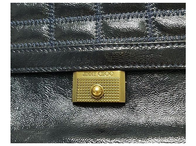 Jimmy Choo Borsa a tracolla smaltata Nero - vista 2