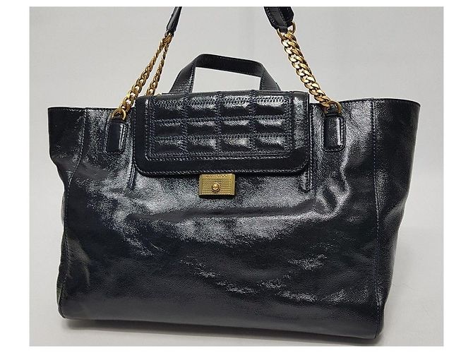 Jimmy Choo Borsa a tracolla smaltata Nero - vista 3