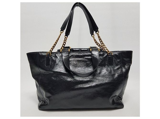 Jimmy Choo Borsa a tracolla smaltata Nero - vista 5