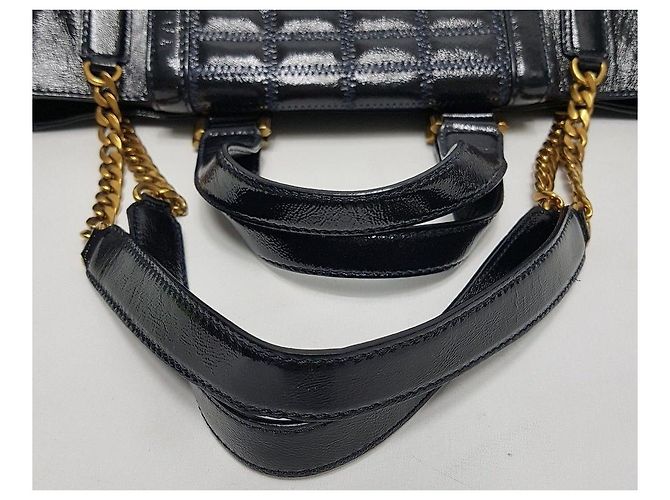 Jimmy Choo Borsa a tracolla smaltata Nero - vista 6