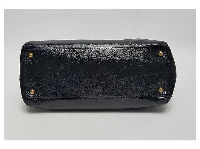 Jimmy Choo Borsa a tracolla smaltata Nero - vista 7
