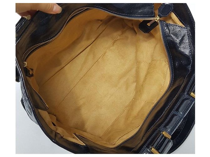 Jimmy Choo Borsa a tracolla smaltata Nero - vista 9