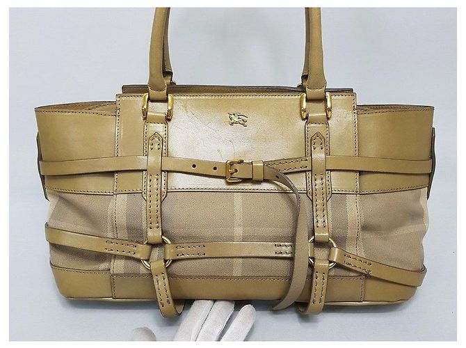 Burberry Checked Tote Schultertasche - Ansicht 2