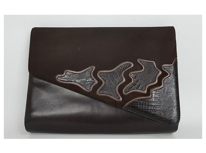 Bally Bolsa Transversal e Clutch Preto - vista 2