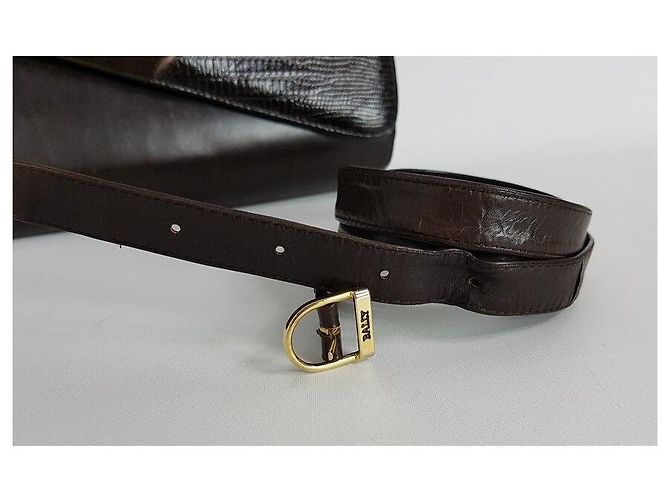 Bally Bolsa Transversal e Clutch Preto - vista 9