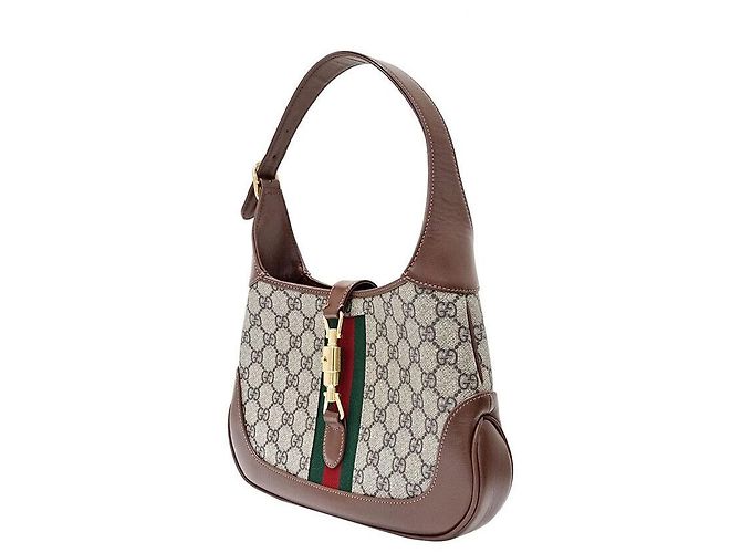 Gucci Borsa Hobo Jackie Small Marrone - vista 2