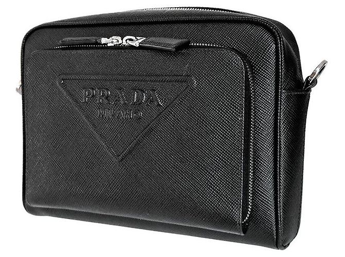 Prada Saffiano Crossbody Bag Schwarz - Ansicht 2