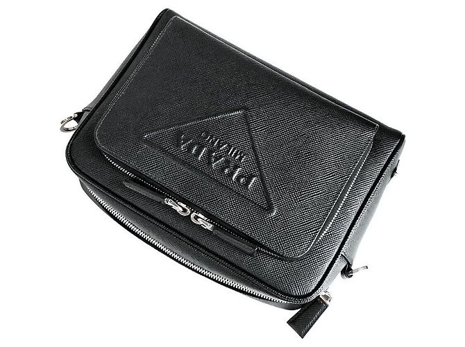 Prada Saffiano Crossbody Bag Schwarz - Ansicht 3