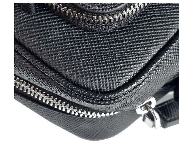 Prada Saffiano Crossbody Bag Schwarz - Ansicht 4