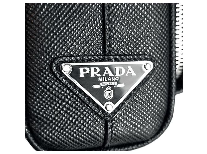 Prada Saffiano Crossbody Bag Schwarz - Ansicht 6
