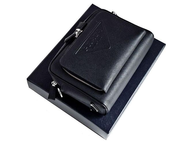 Prada Saffiano Crossbody Bag Schwarz - Ansicht 7