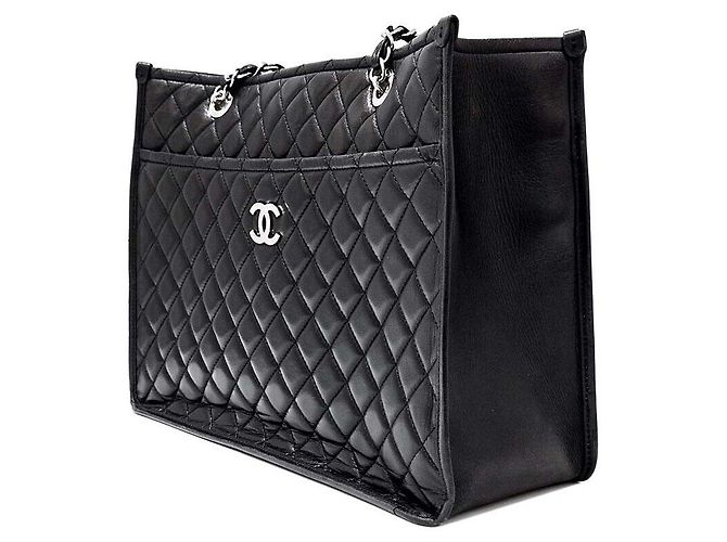 Chanel Borsa a tracolla in pelle di agnello Nero - vista 2