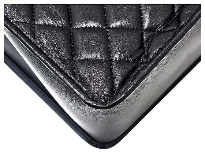 Chanel Borsa a tracolla in pelle di agnello Nero - vista 6