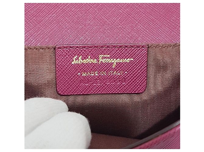 Salvatore Ferragamo Borsa a tracolla Ginnie Chain Rosso - vista 10