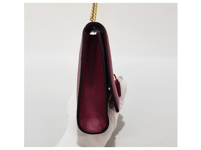 Salvatore Ferragamo Borsa a tracolla Ginnie Chain Rosso - vista 3