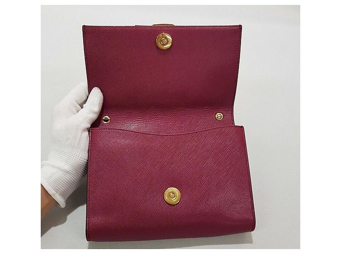 Salvatore Ferragamo Borsa a tracolla Ginnie Chain Rosso - vista 8