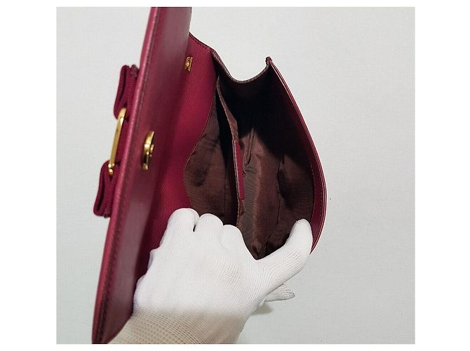 Salvatore Ferragamo Borsa a tracolla Ginnie Chain Rosso - vista 9