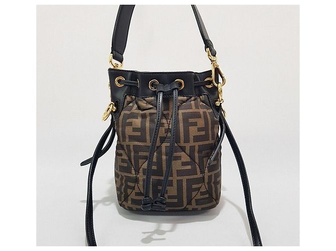 Fendi Borsa a secchiello in seta Montrezo - vista 2