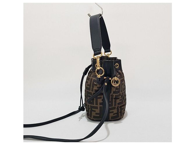 Fendi Borsa a secchiello in seta Montrezo - vista 4