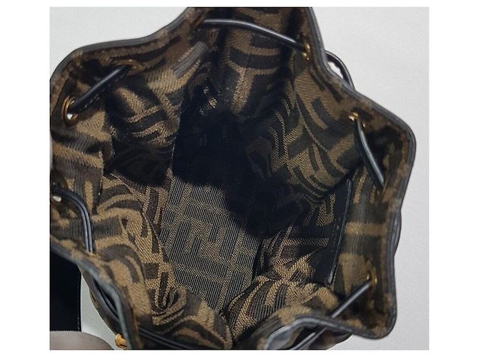 Fendi Borsa a secchiello in seta Montrezo - vista 8