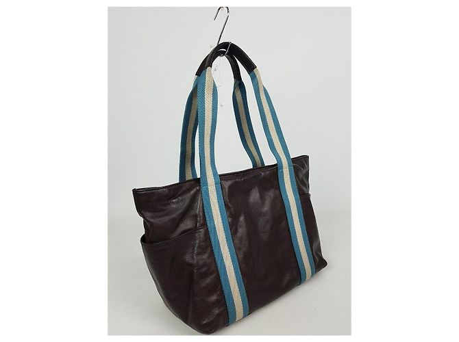 Bally Three Stripes Shopper Schultertasche Braun - Ansicht 2