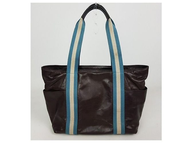 Bally Three Stripes Shopper Schultertasche Braun - Ansicht 4