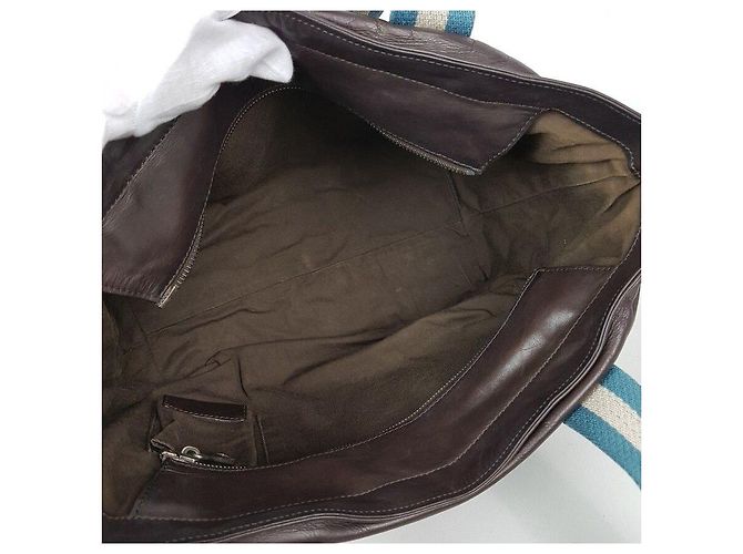 Bally Three Stripes Shopper Schultertasche Braun - Ansicht 7
