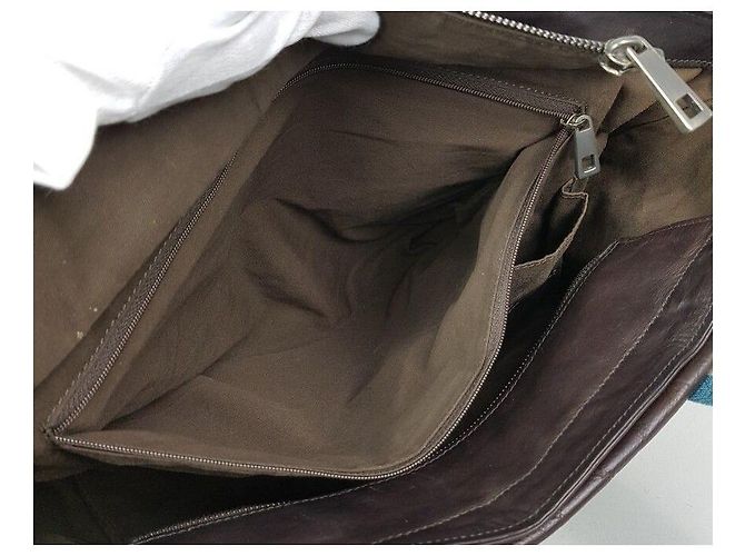 Bally Three Stripes Shopper Schultertasche Braun - Ansicht 9