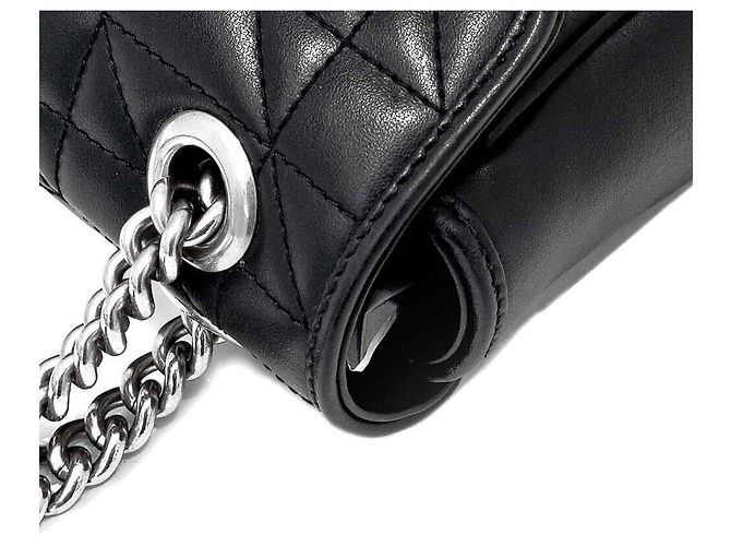 Gucci Borsa a Spalla Marmont Matelassé Nero - vista 5
