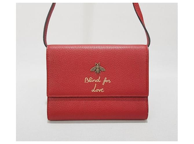 Gucci Mini borsa a tracolla Bee WOC Rosso - vista 2