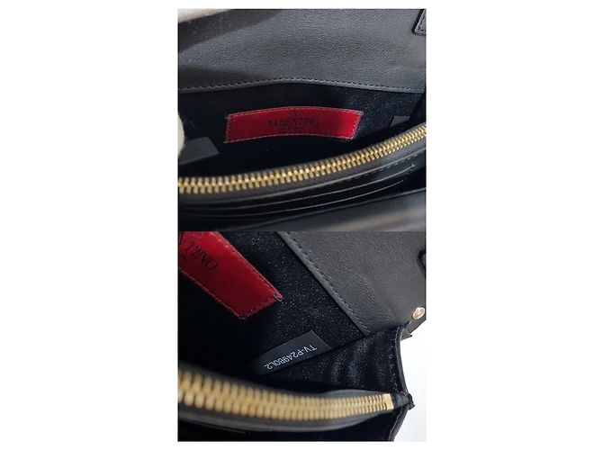 Valentino Mini borsa a tracolla Rockstud con catena Nero - vista 10