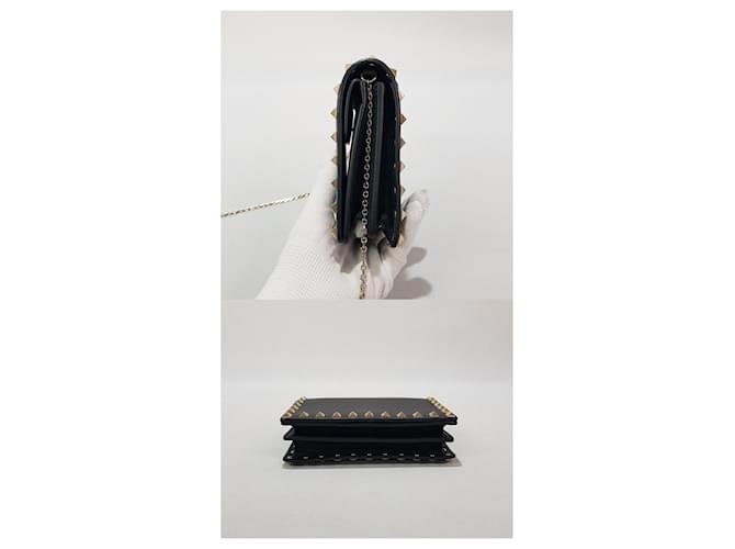 Valentino Mini borsa a tracolla Rockstud con catena Nero - vista 5