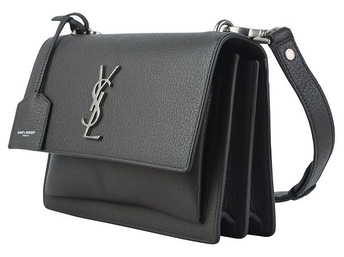 Saint Laurent Borsa a Tracolla Sunset Borsa a Spalla Medium Nero - vista 2