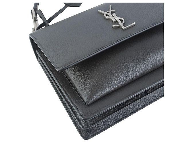 Saint Laurent Borsa a Tracolla Sunset Borsa a Spalla Medium Nero - vista 5