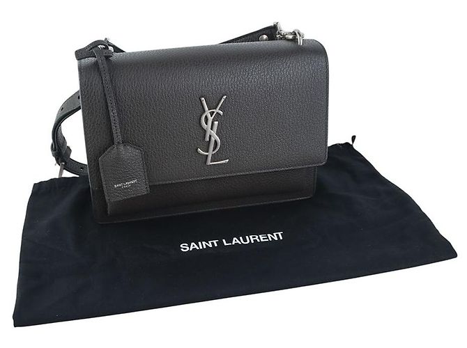 Saint Laurent Borsa a Tracolla Sunset Borsa a Spalla Medium Nero - vista 8