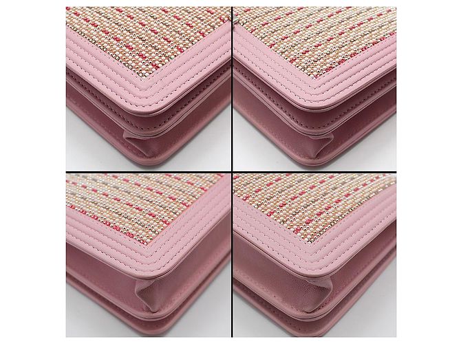 Chanel Borsa a tracolla Cruise Line Crystal Silver Boy WOC Rosa - vista 10