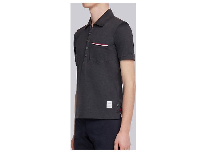Thom Browne Classic RWB Polo Shirt Braun - Ansicht 10