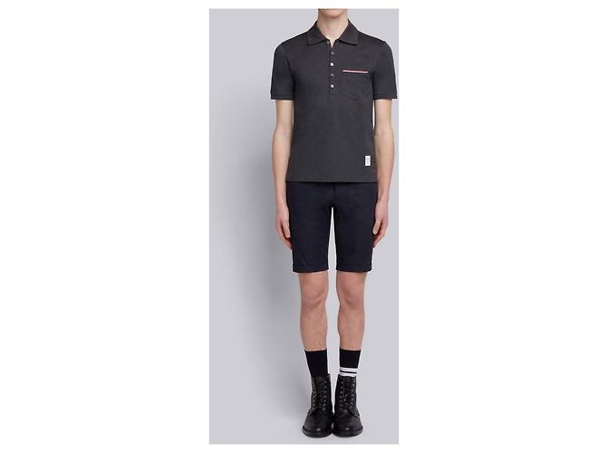Thom Browne Classic RWB Polo Shirt Braun - Ansicht 12