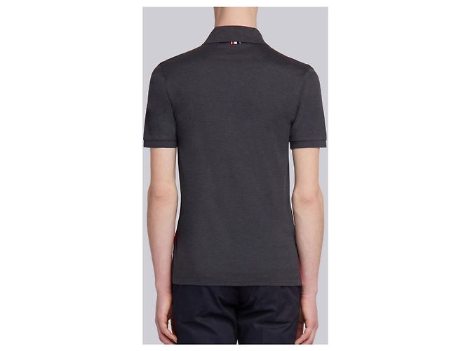 Thom Browne Classic RWB Polo Shirt Braun - Ansicht 4