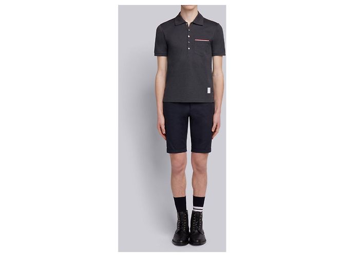 Thom Browne Classic RWB Polo Shirt Braun - Ansicht 5