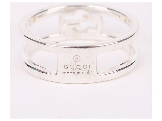 Gucci Anello Interlocking GG in argento Misura - vista 3