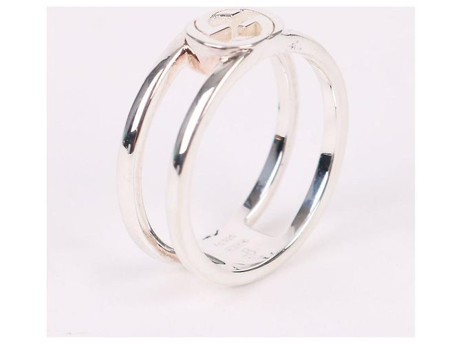 Gucci Anello Interlocking GG in argento Misura - vista 4