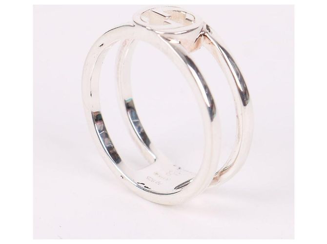 Gucci Anello Interlocking GG in argento Misura - vista 5