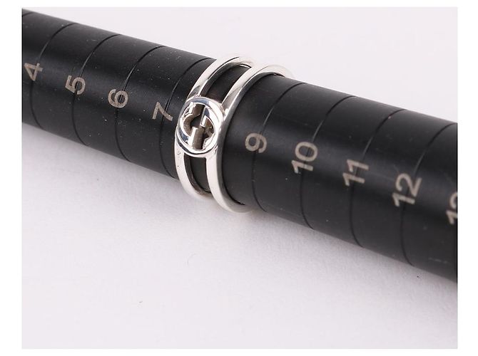 Gucci Anello Interlocking GG in argento Misura - vista 9