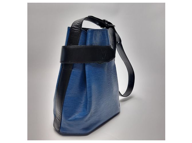 Louis Vuitton Borsa a Spalla Epi PM Bucket Bag (Grade Blue Black) - vista 5
